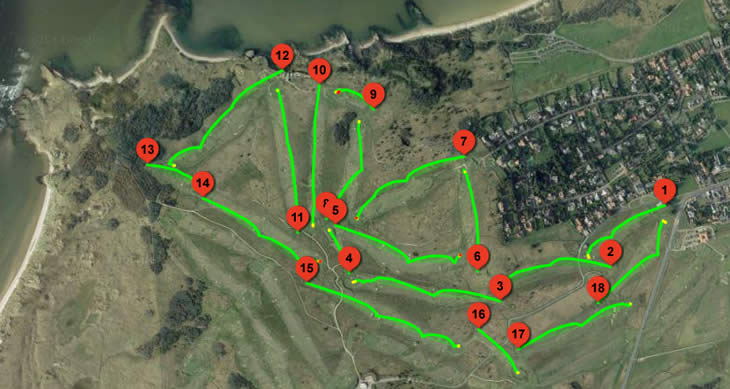 Game Golf Course Map