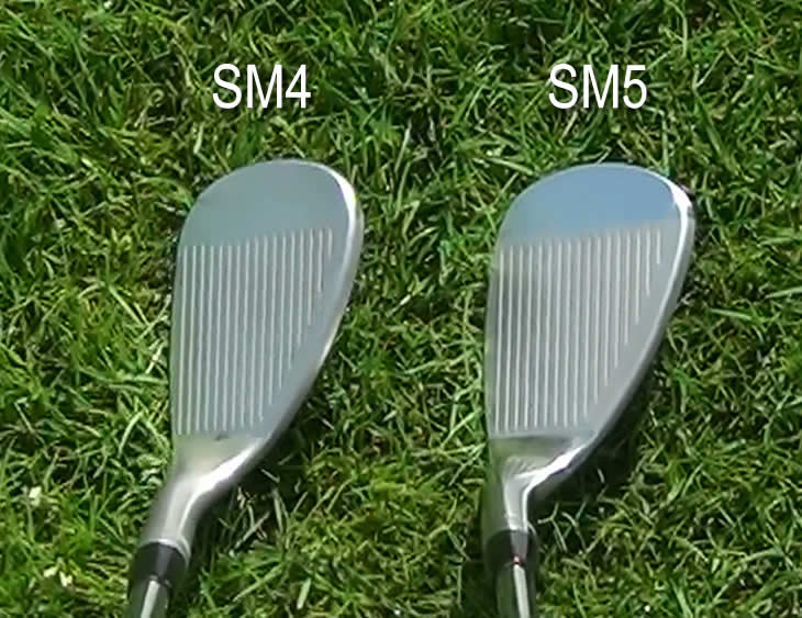 Titleist Vokey SM4 SM5 Wedge Address Comparison