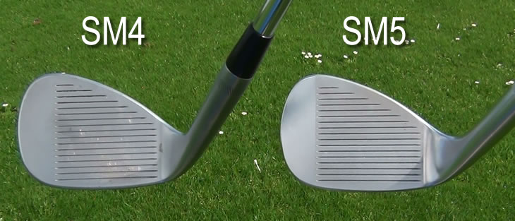 Titleist Vokey SM4 SM5 Wedge Face Comparison